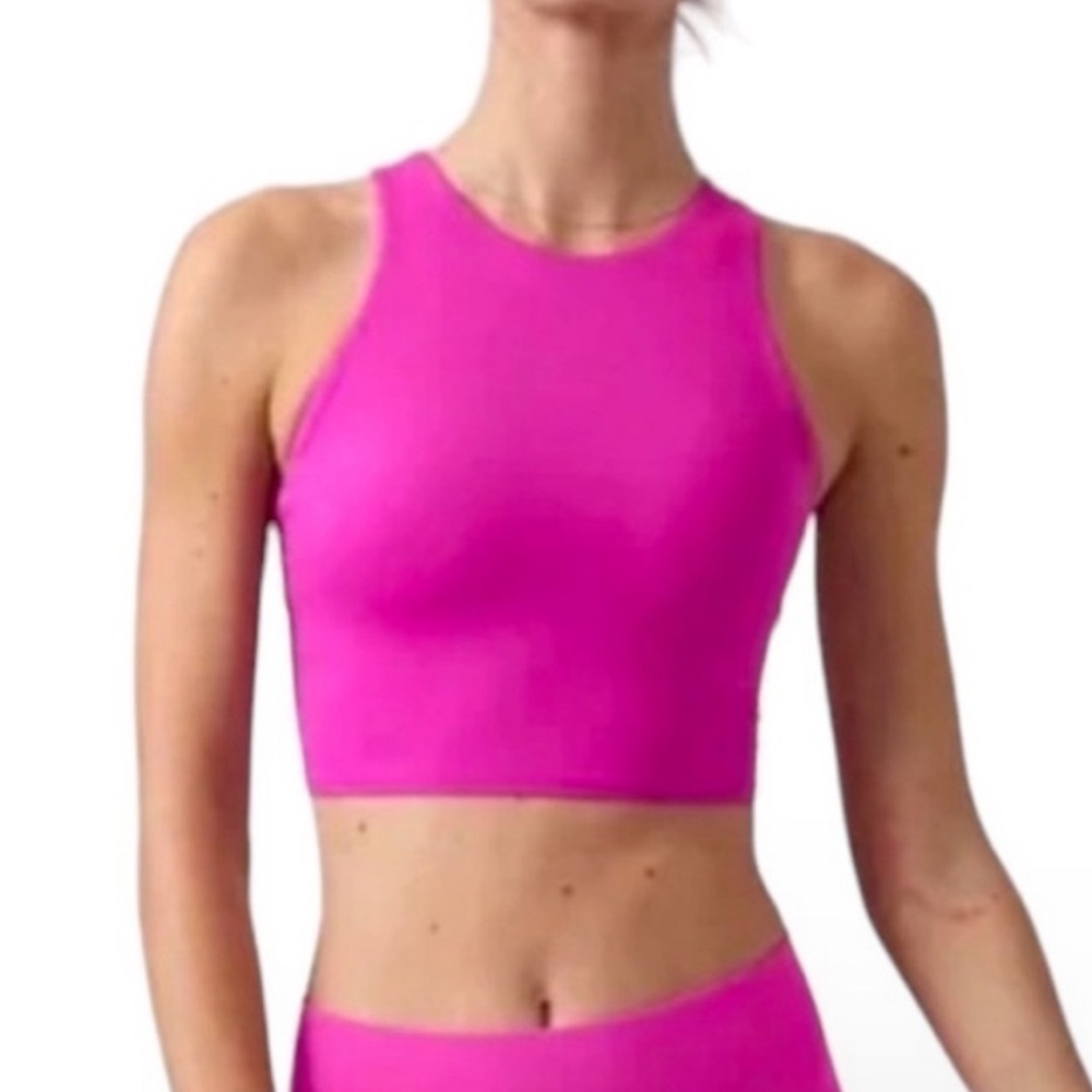 Athleta CONSCIOUS CROP BRA Hot pink